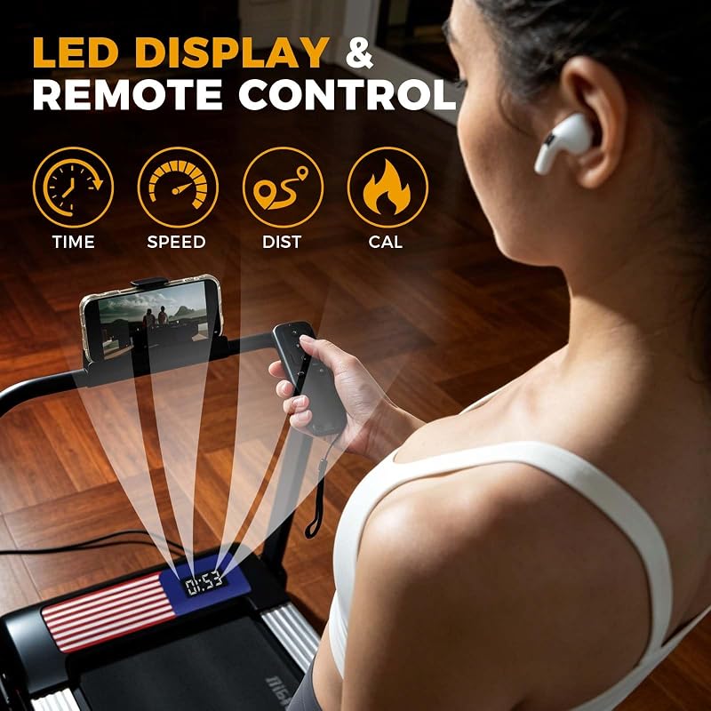 Gkyet Walking Treadmill Pad with Incline, 2.5 HP Under Desk Treadmill image 3