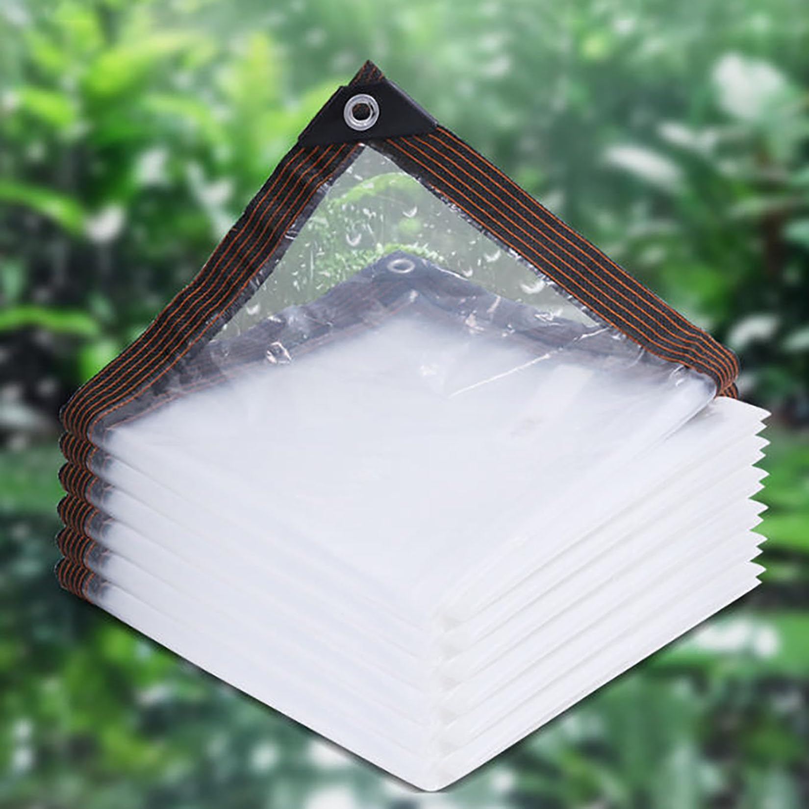 Lona impermeable transparente para evitar humedad en muebles y congelación en plantas 1