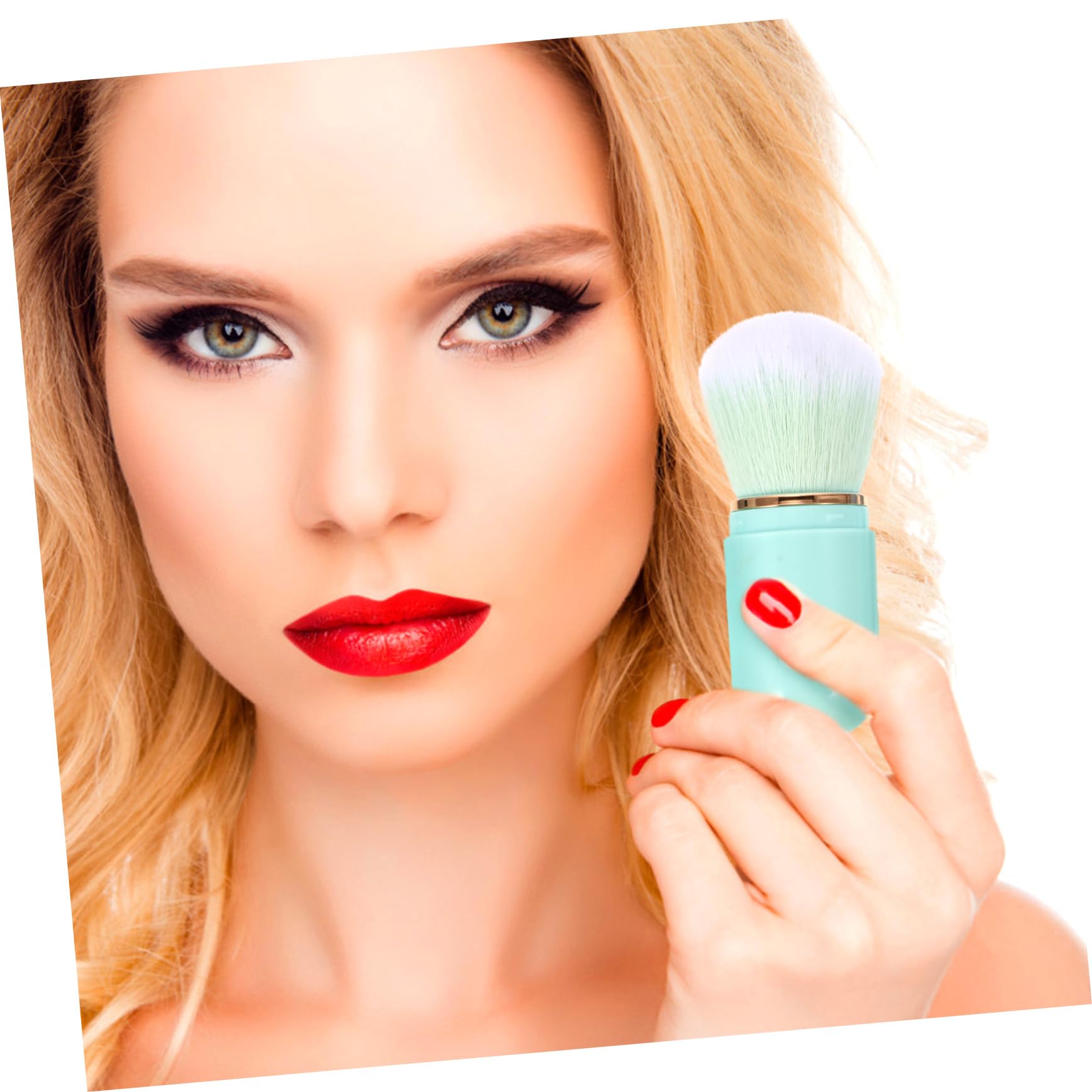 POPETPOP 5sätze Teiliges Makeup Pinsel Mit Holzgriffen Tragbarem Kosmetik Organizer Und Spiegel Für Zuhause Und Professionelle Anwendung