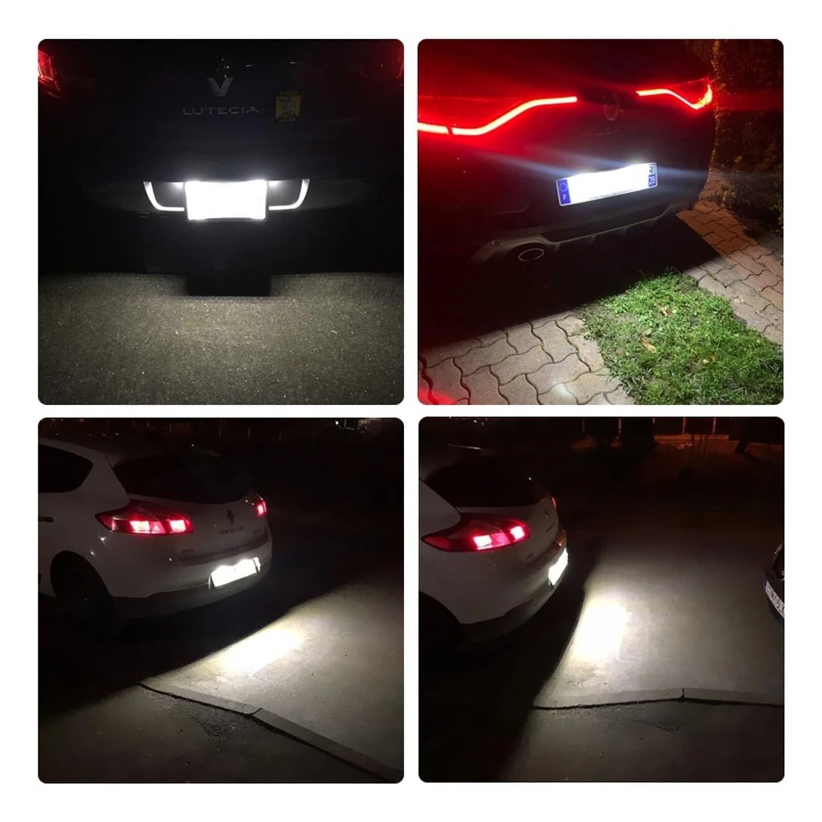 Coche Lámpara Numero Para Mini Para Cooper R50 R52 R53 Luz De Matrícula LED Blanca Luz 2 Piezas