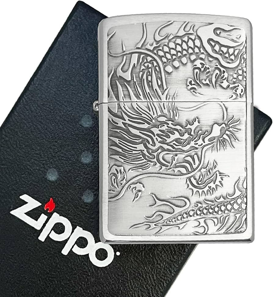 Amazon.co.jp: ZIPPO（ジッポー） 2PT-RYU 和柄 龍 ドラゴン