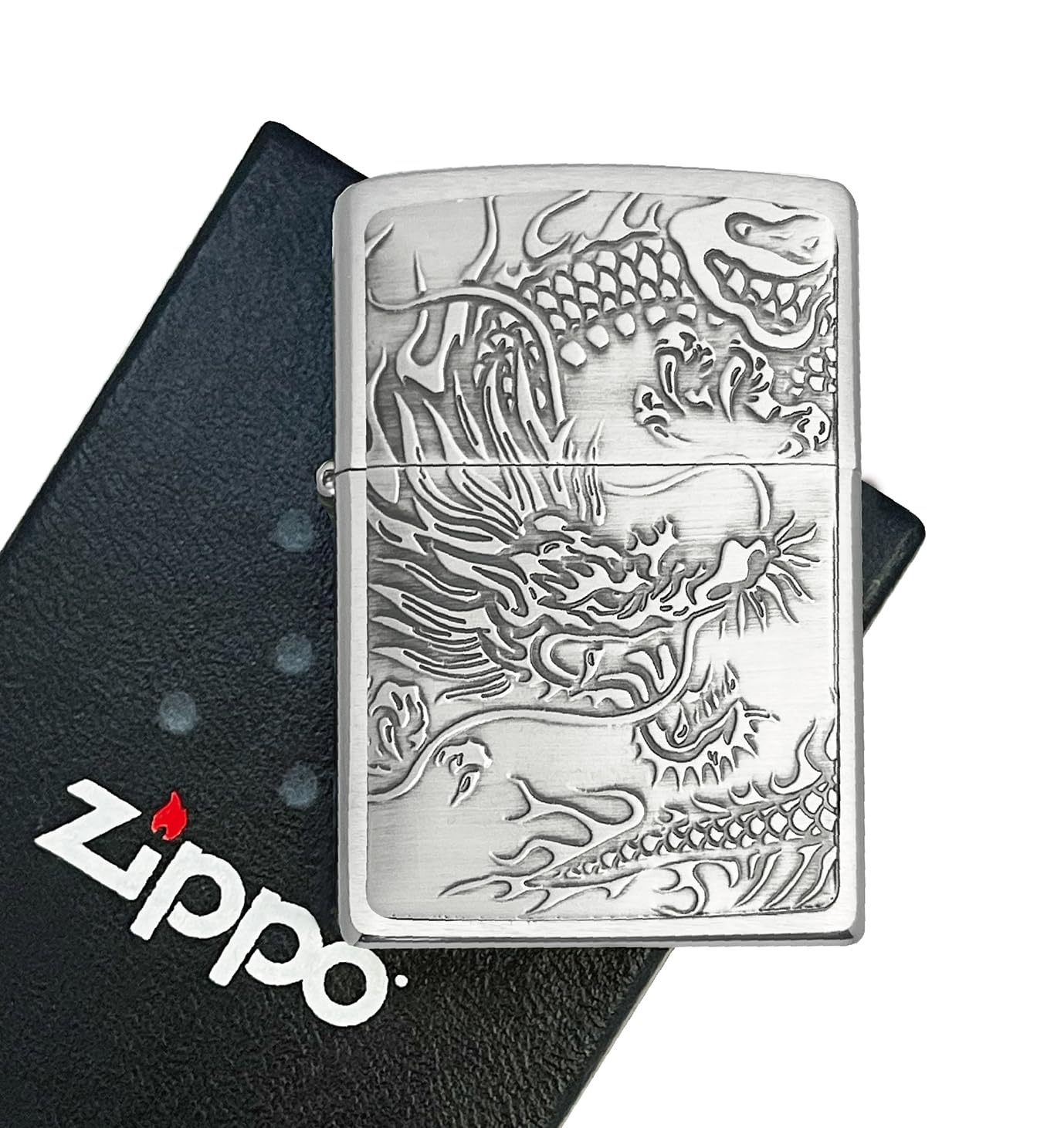 Amazon.co.jp: ZIPPO（ジッポー） 2PT-RYU 和柄 龍 ドラゴン