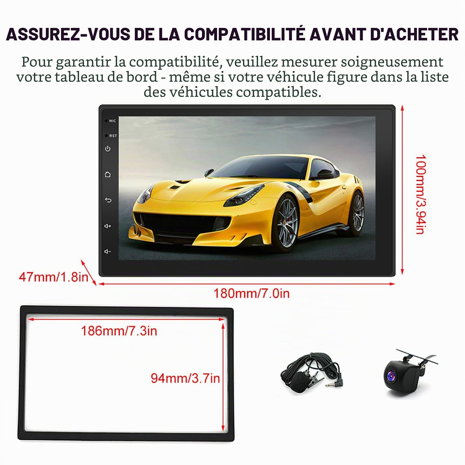 2+32G Android 13 Autoradio Multimédia avec sans Fil CarPlay Android Auto pour Nissan Pathfinder R51 2005-2013, 7 Pouces écran Tactile Radio Stéréo avec navi GPS Mirror Link SWC FM RDS écran partagé