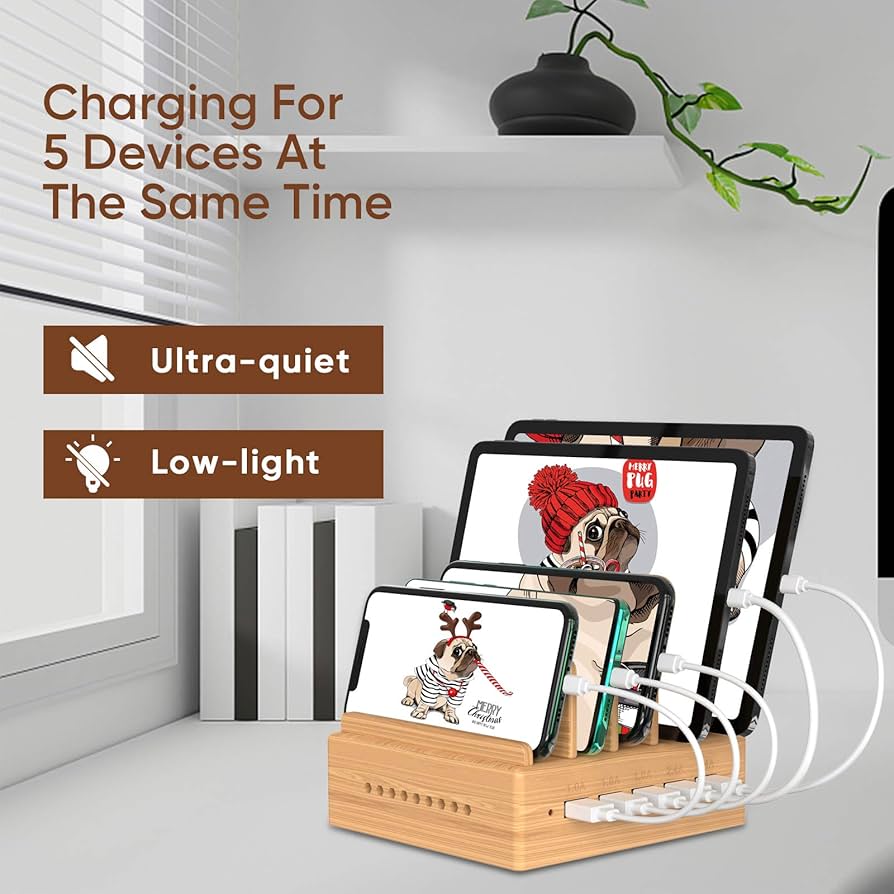 Manto 8-poorts USB-oplader, 50 W, 10 A, multipoort, USB-voeding
