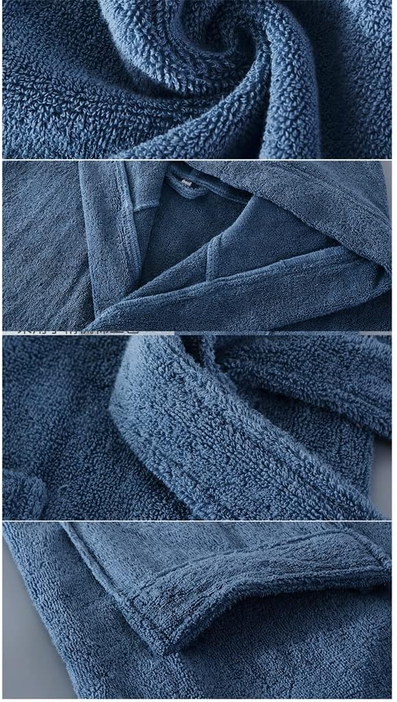 Spring Men's Bathrobe Extra Long And Thick Warm Cotton Plus Winter Women's Robe Kimono Bathrobe