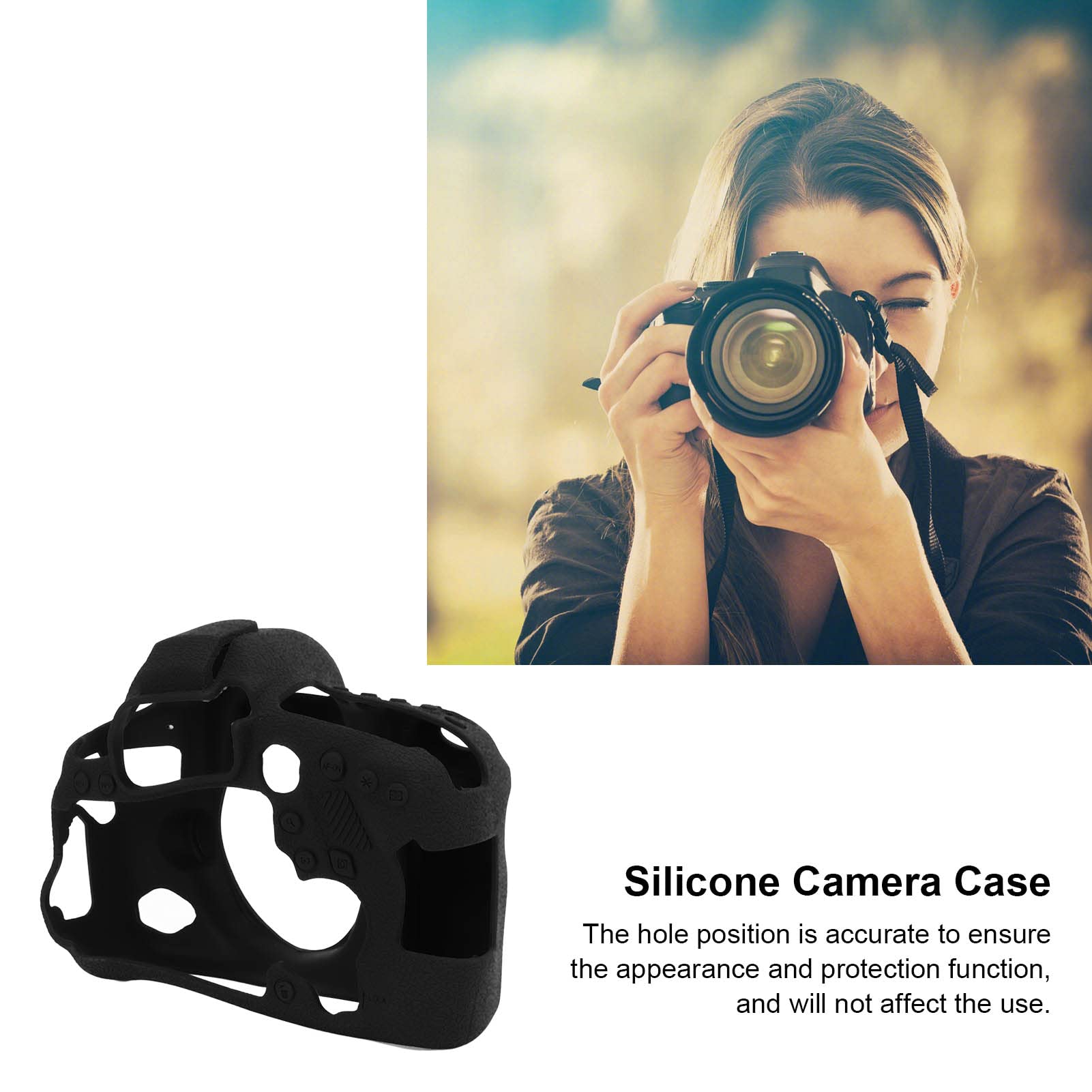 Custodia Protettiva in Silicone per Fotocamera per 6D MARK II Custodia Morbida e Resistente Lavabile