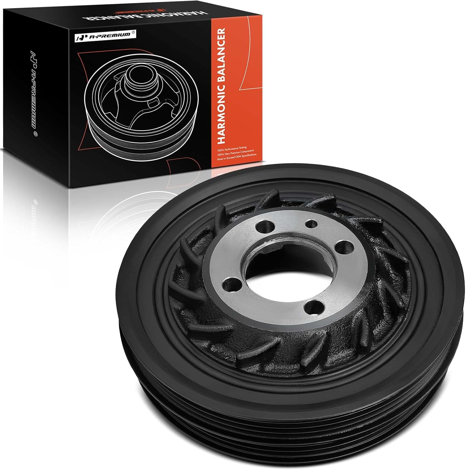 A-Premium Engine Harmonic Balancer Crankshaft Pulley Compatible with Mitsubishi Eclipse 1990-1994, Galant 1989-1994/1996, Expo, Expo LRV & Eagle Summit, Talon & Plymouth Colt, Laser, 2.0L 2.4L