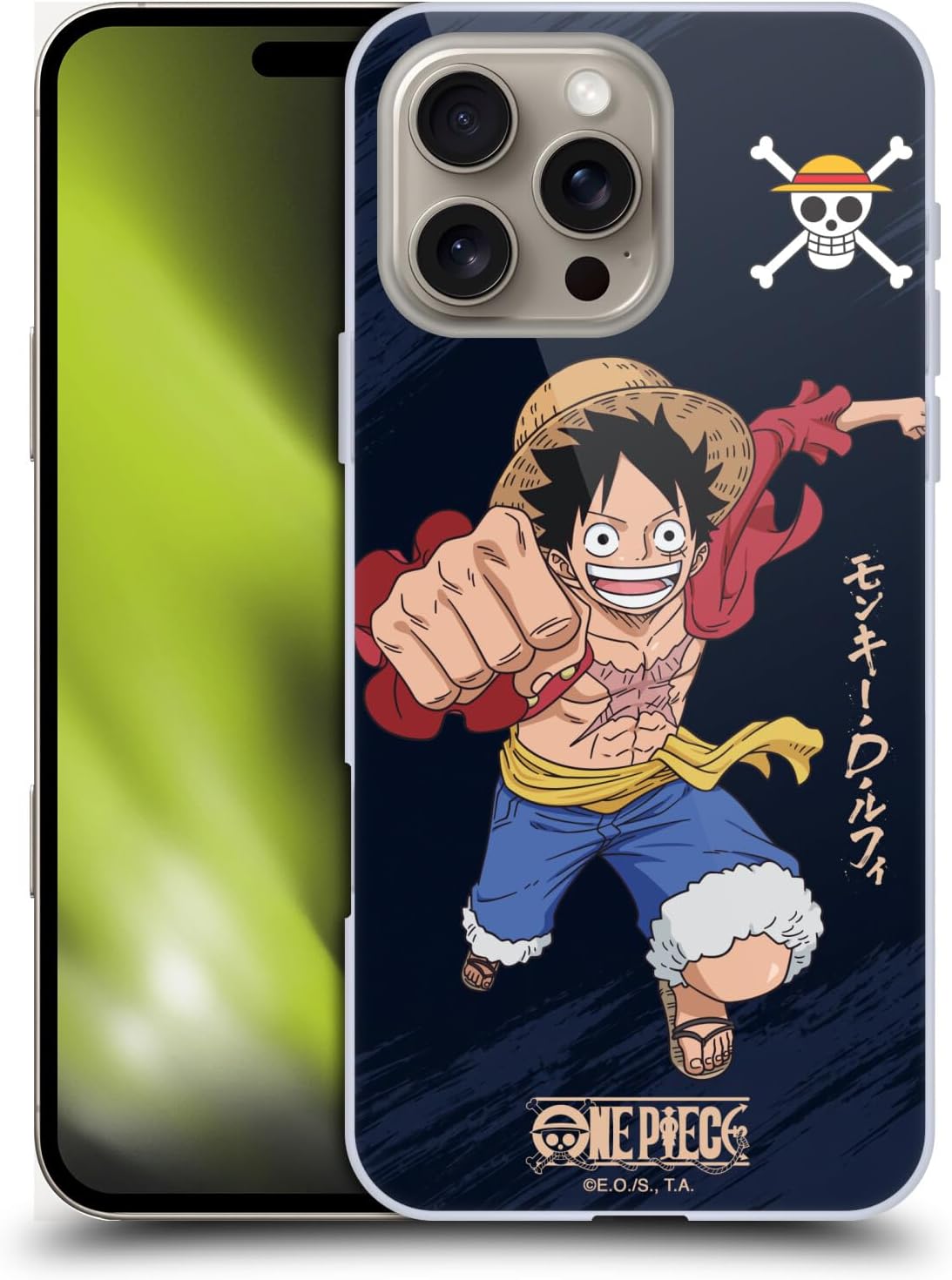 Head Case Designs Officially Licensed One Piece Luffy Graphic Art Hard Back Case Compatible with Apple iPhone 16 Pro Max