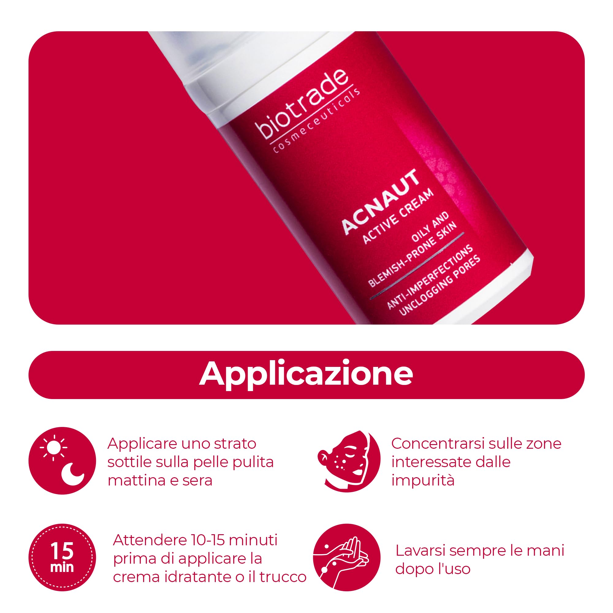 Acne Out Crema 30 ml - Anti pulsanti di acne comédons bianchi