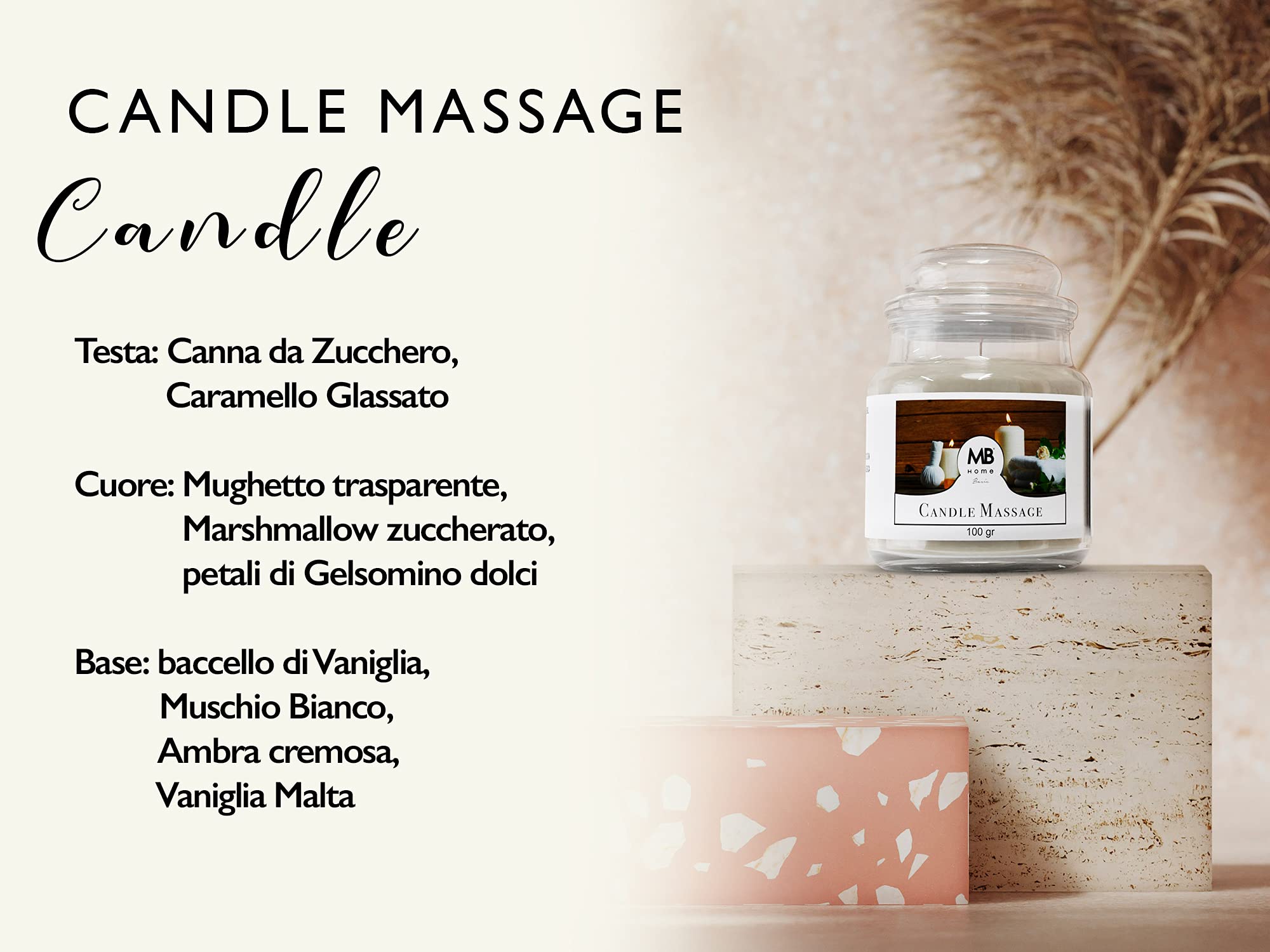 Kerzen "MB Home Basic”, 100GSM, Massage Candle