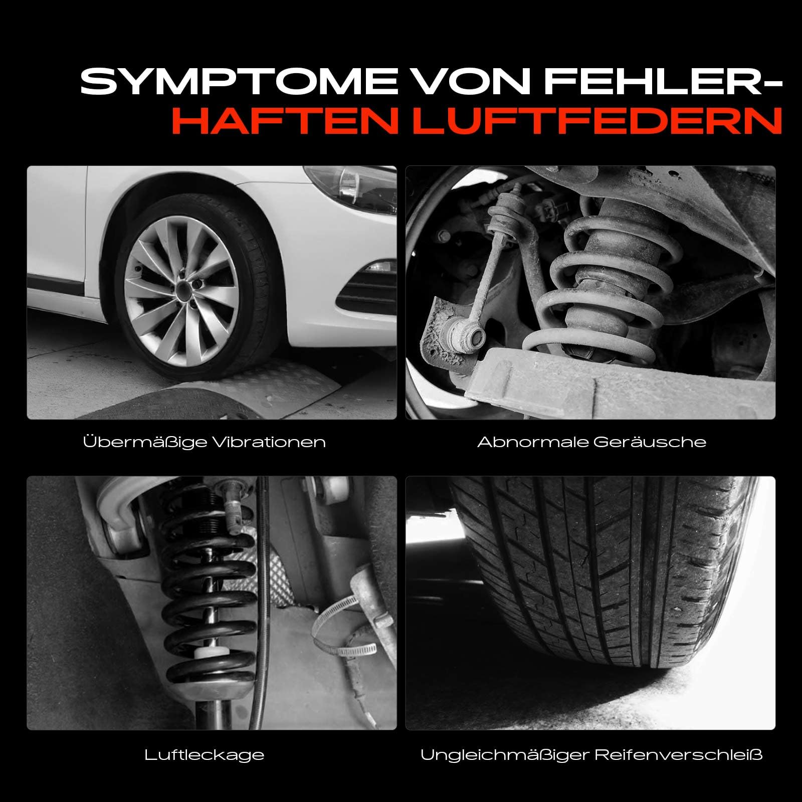 1x Luftfederbein Luftfederung Vorderachse Ohne ADS Kompatibel mit X164 GL320 GL350 GL420 GL450 GL500 W164 ML280 ML300 ML320 ML350 ML420 ML450 ML500 ML63 AMG 3.0L-6.2L 2005-2012 1643204513