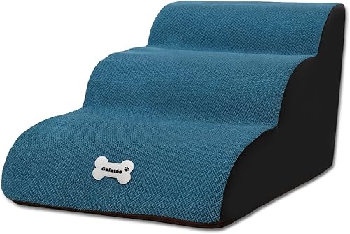 BOSERMEN Escaleras para mascotas lavable y con cremallera rampa extraíble para mascotas escaleras de esponja de alta densidad para perros escalera