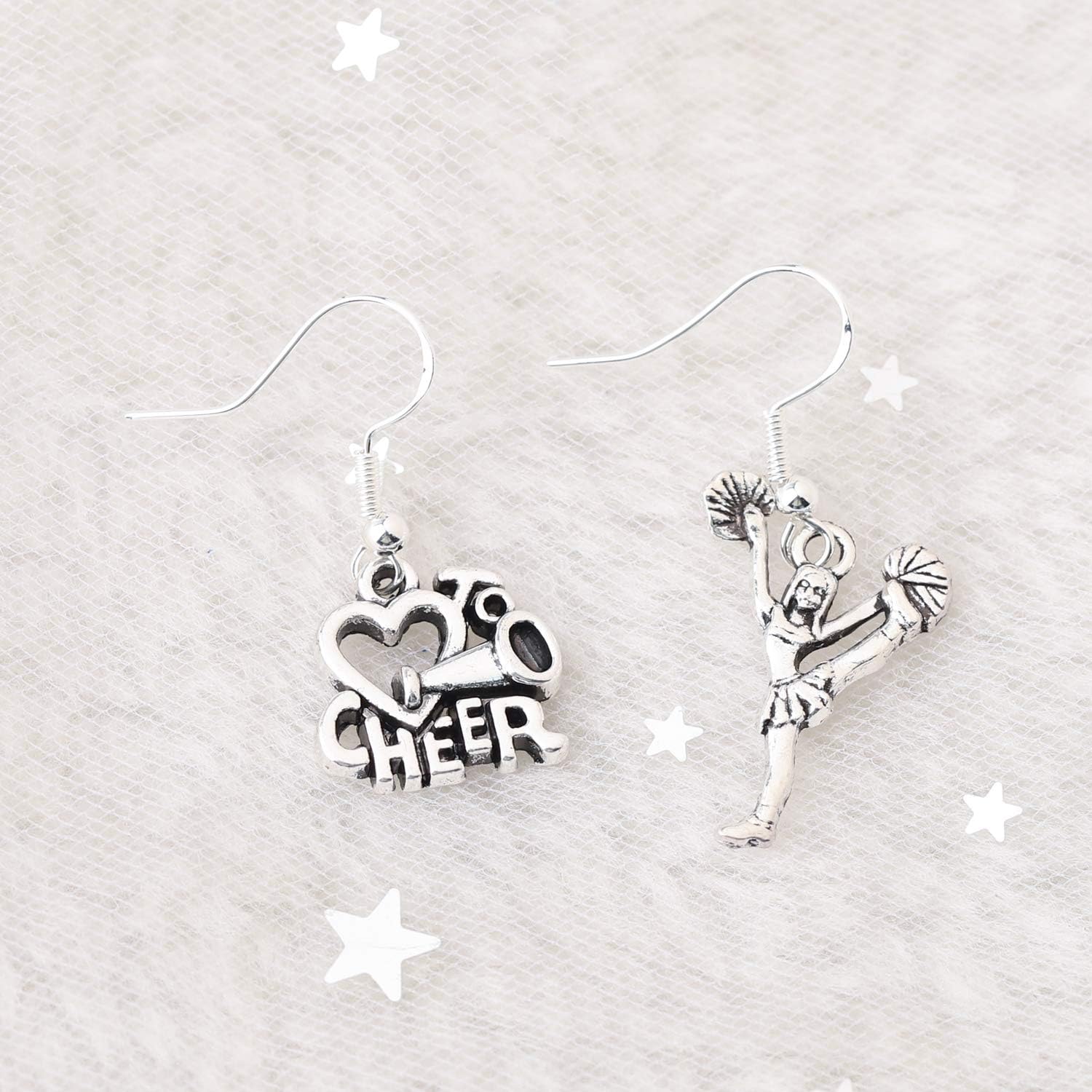 Cheer Charm Earring Cheerleading Earrings Gifts - Cheer Jewelry for Cheerleaders, Coaches or Team - Image 7