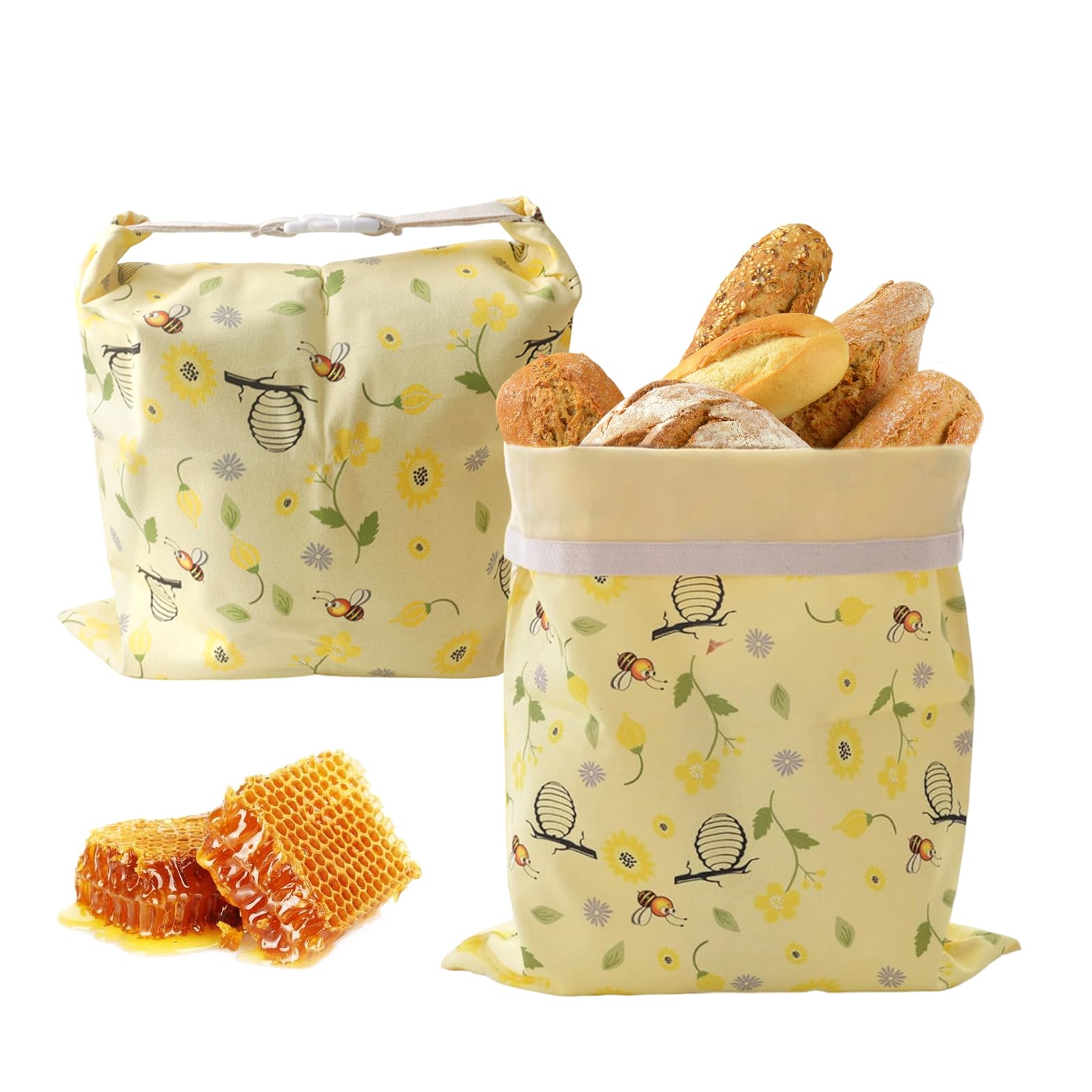 Bolsas de pan de cera de abejas para evitar que el pan casero se ponga duro