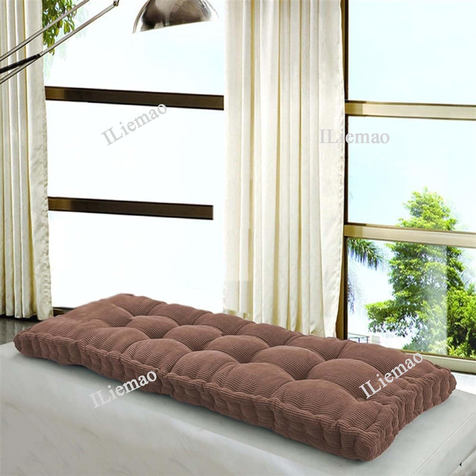 Cuscino per Panca da Esterno 80x40 120 x 40 da Giardino 180 90x45 120 x 50 100x40 110x40 100 x 50, Cuscino Panca Esterno 120x45 Interno 45x45, Cuscini per Sedie Cucina Divano 40x40(Coffee 1N,150x50cm