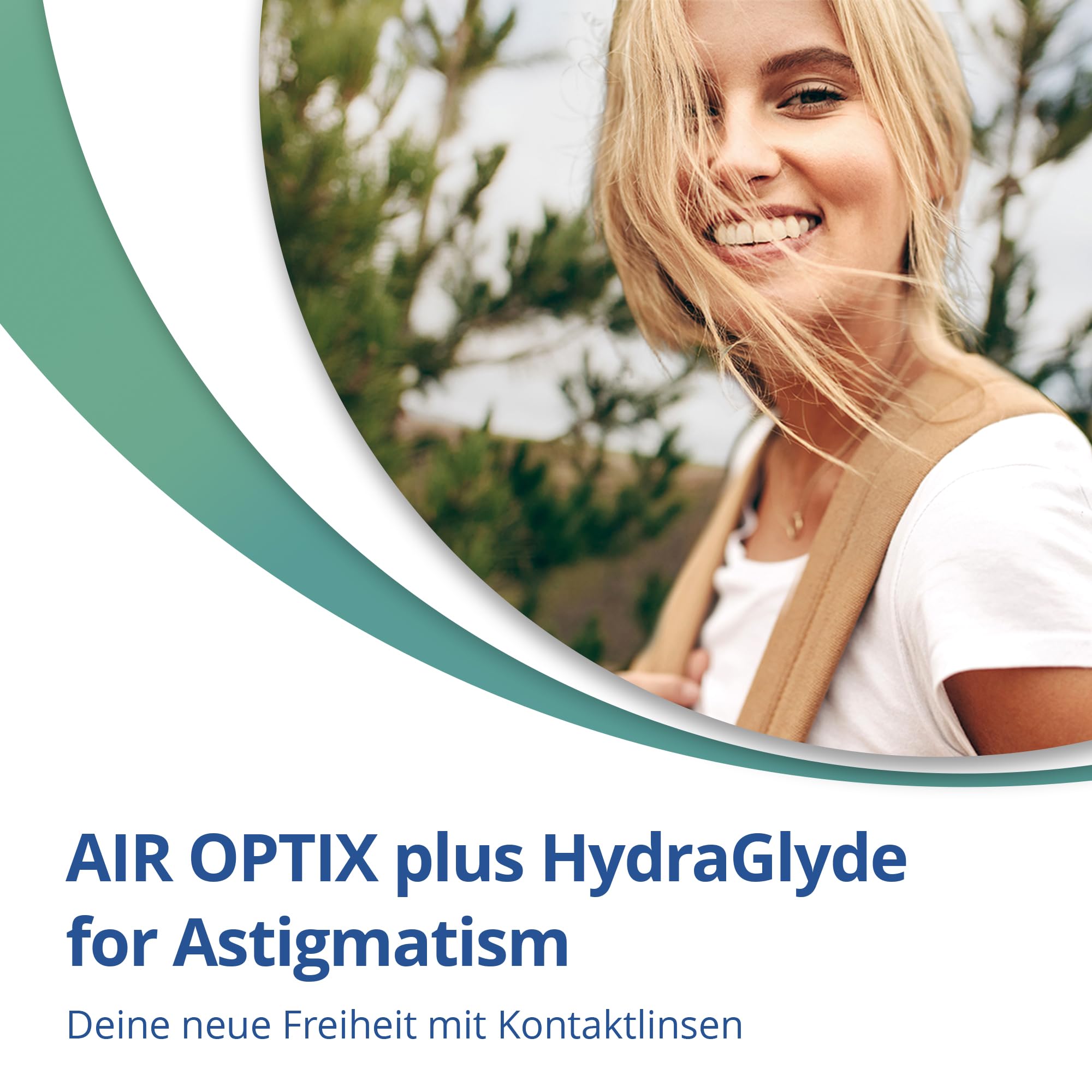 Air Optix plus HydraGlyde Toric | 6 Stk | CYL -1.25 | ACHSE 60 | -3.75 dpt | Weiche Monatslinsen für Astigmatismus für anhaltenden Komfort von Tag 1 bis Tag 30. Mit BC 8.7 mm und DIA 14.5 mm
