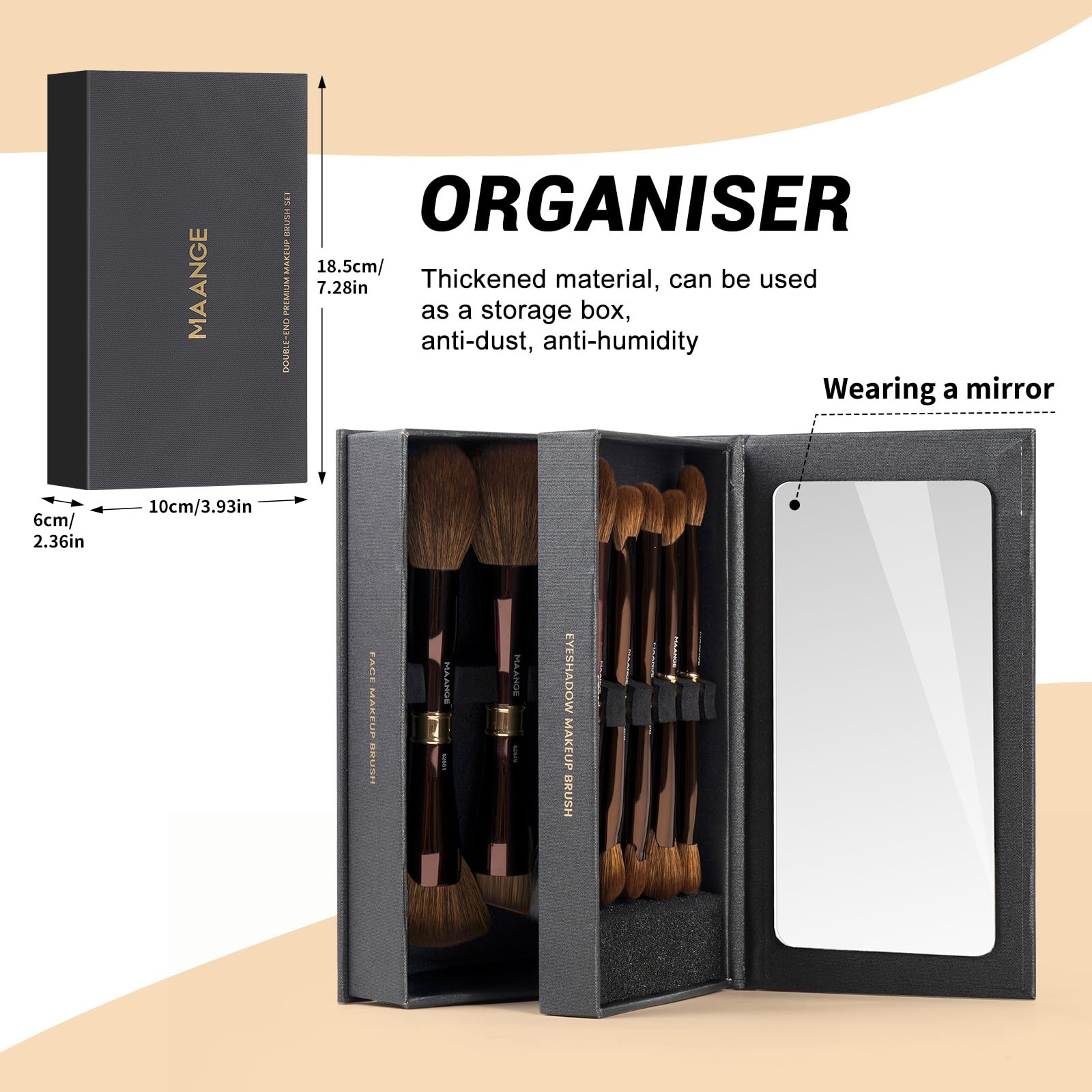 MAANGE Luxury 8-Piece Makeup Brush Set - Image 3