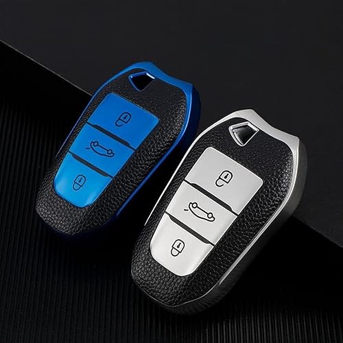 Miniatura 6 de Funda de cuero TPU para llave de coche, para Peugeot 2008 3008 4008 5008 308 408 508 para Citroen C1 C2 C4 C4L C5 C6 C3-XR X7 Grand DS3 DS5