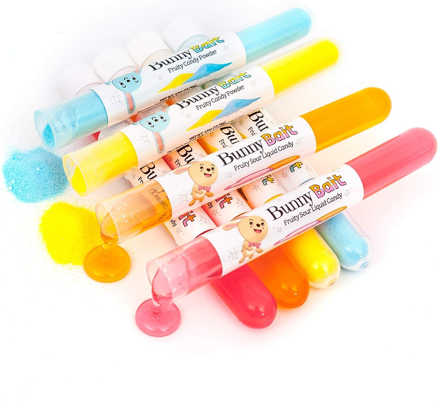 Bunny Bait Easter Candy | Fun Easter Candy | Fruit Flavored Candy Powder and Sour Liquid Candy | Allergen Free! | Made In USA