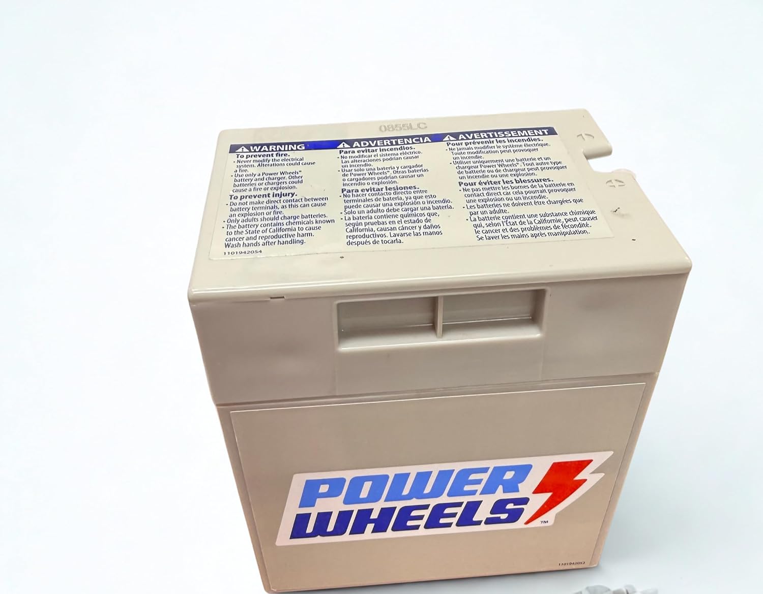 Power Wheels Gray 12V 12Ah Battery, Rechargeable Replacement