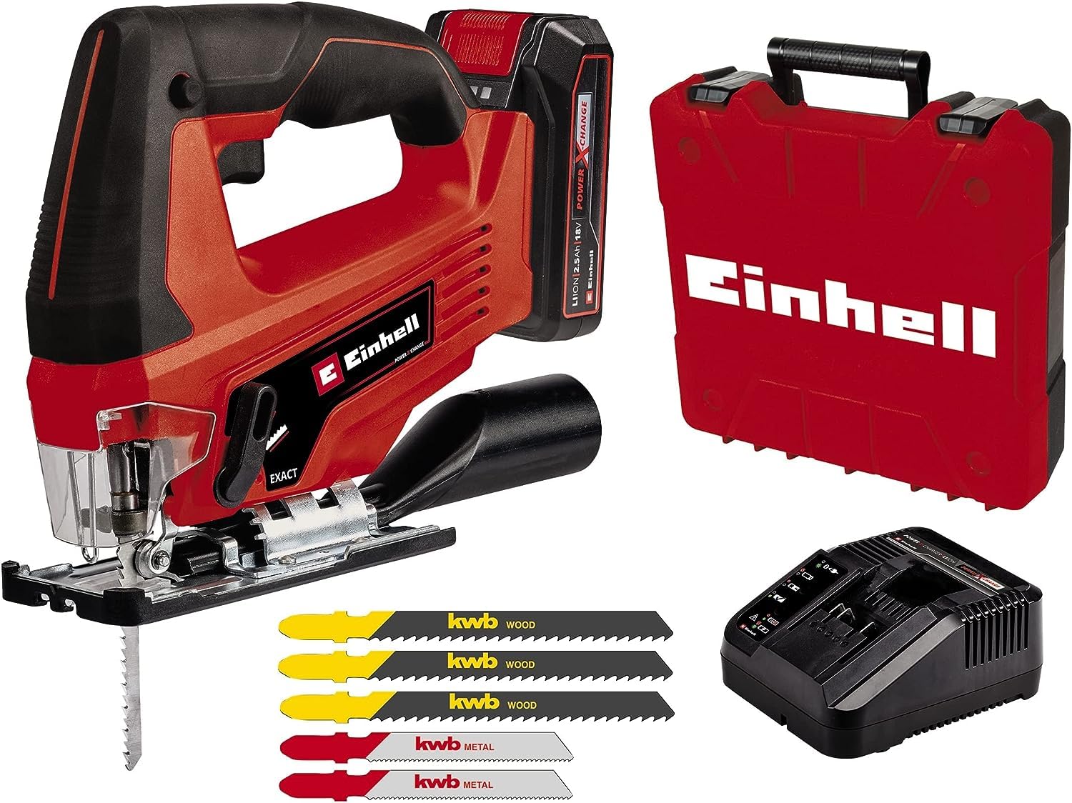 Einhell TC-JS 18 Li Sierra de Calar Inalámbrica 18V 2,5Ah Power X-Change