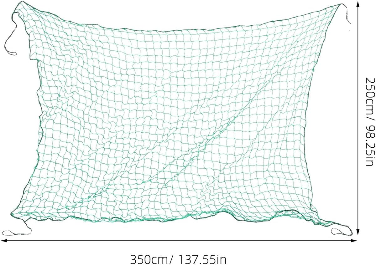 Heavy Duty Truck Cargo Net for Pickup Truck Bed 2.5x3.5m with Elastic Bungee Cord and Metal Hooks, Stretchable Car Cargo Net for Secure Load and Trailer Use