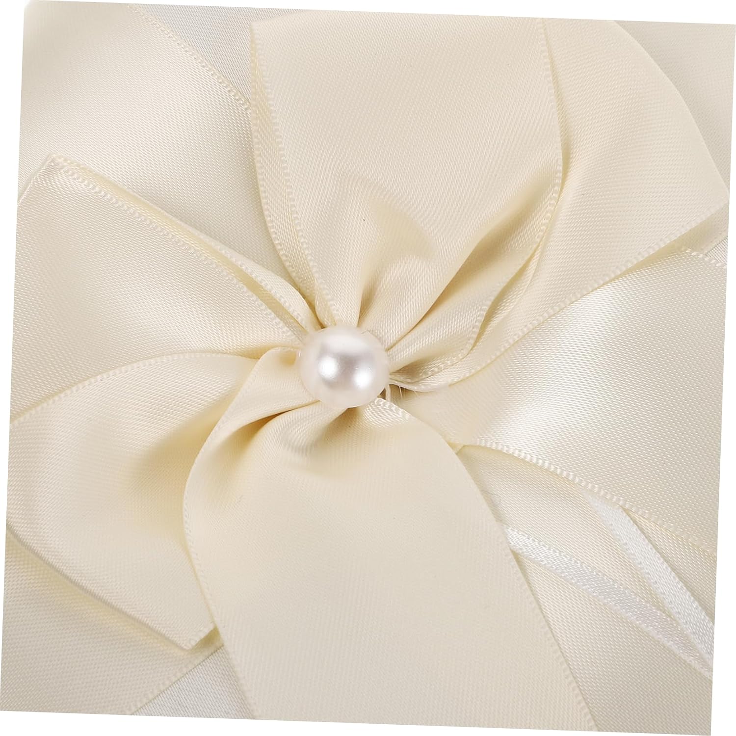 Cabilock Elegant Wedding Ring Pillow Ring Bearer Pillow for Ceremony Soft Floral Basket Liner for Wedding Decor