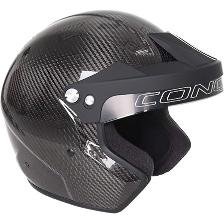 Conquer Carbon Fiber Snell SA2015 Approved Open Face Racing Helmet