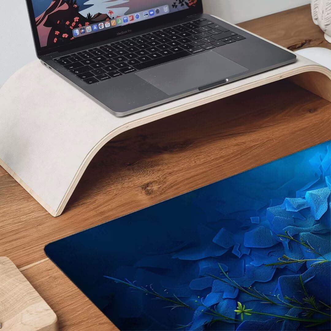 Podkładka pod mysz, podparcie nadgarstka, podkładka pod mysz z antypoślizgową gumową podstawą, ergonomiczna podkładka pod mysz do komputera, laptopa, domowego biura, kompatybilna z myszami laserowymi