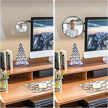 Blind Spot Mirror For Car,3.2 Round Hd Glass Convex Rear View Mirror Adjustableside Mirror Blindspot - Universal Fit For Cars, Trucks, Suvs Wider Coverage, Waterproof & Rustproof (S(8.1cm))