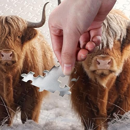 Miniatura 4 de xigua Rompecabezas de ganado de las tierras altas para adultos, 1000 piezas, rompecabezas para adultos, 1000 piezas, desafiantes, niños,
