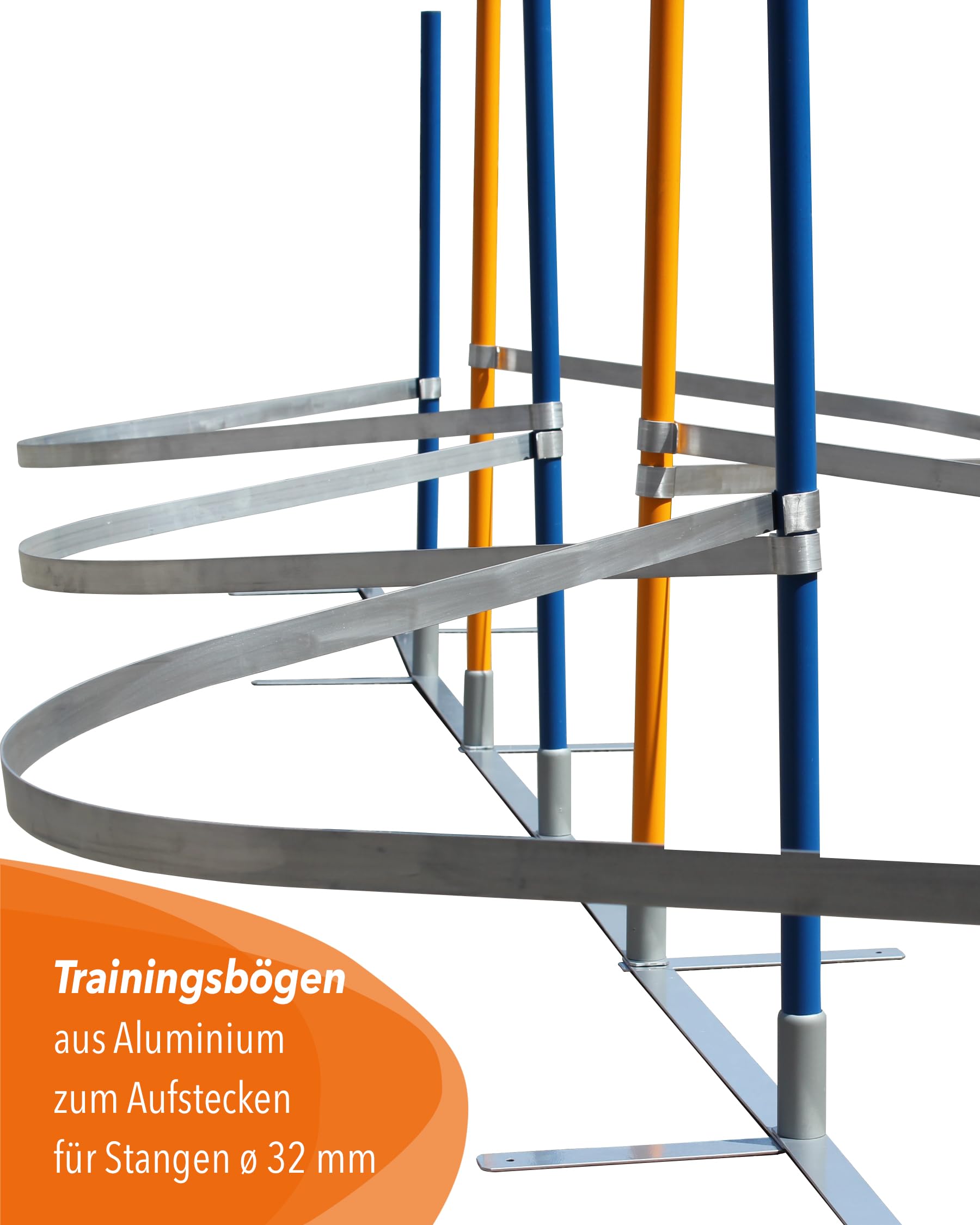 Archi da allenamento per agility, set da 10, per aste con diametro di 32 mm, allenamento slalom