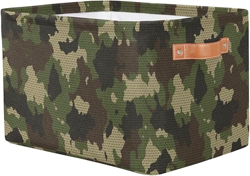 Miniatura 2 de Cesta de almacenamiento plegable con patrón de camuflaje organizador plegable grande cubo de almacenamiento cajas de almacenamiento de juguetes con