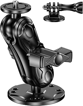 VAZESWIN 1" Ball Aluminum Alloy Car Camera Mount for Gopro Insta360 DJI