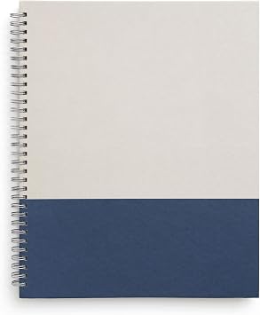 TRU RED Large Hardcover Ruled Notebook, Gray/Blue