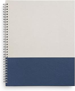 TRU RED Large Hardcover Ruled Notebook, Gray/Blue