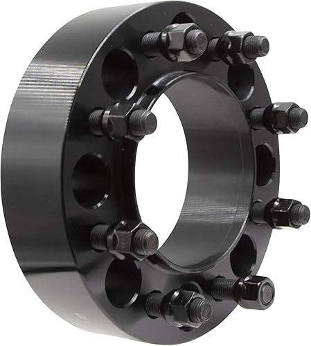 Wheel Accessories Parts 1 pieza de espaciadores de rueda centrados en cubo de acero 8 en 6.50 2 pulgadas de grosor M14x1.5 14x1.5 14x1.5 pernos de