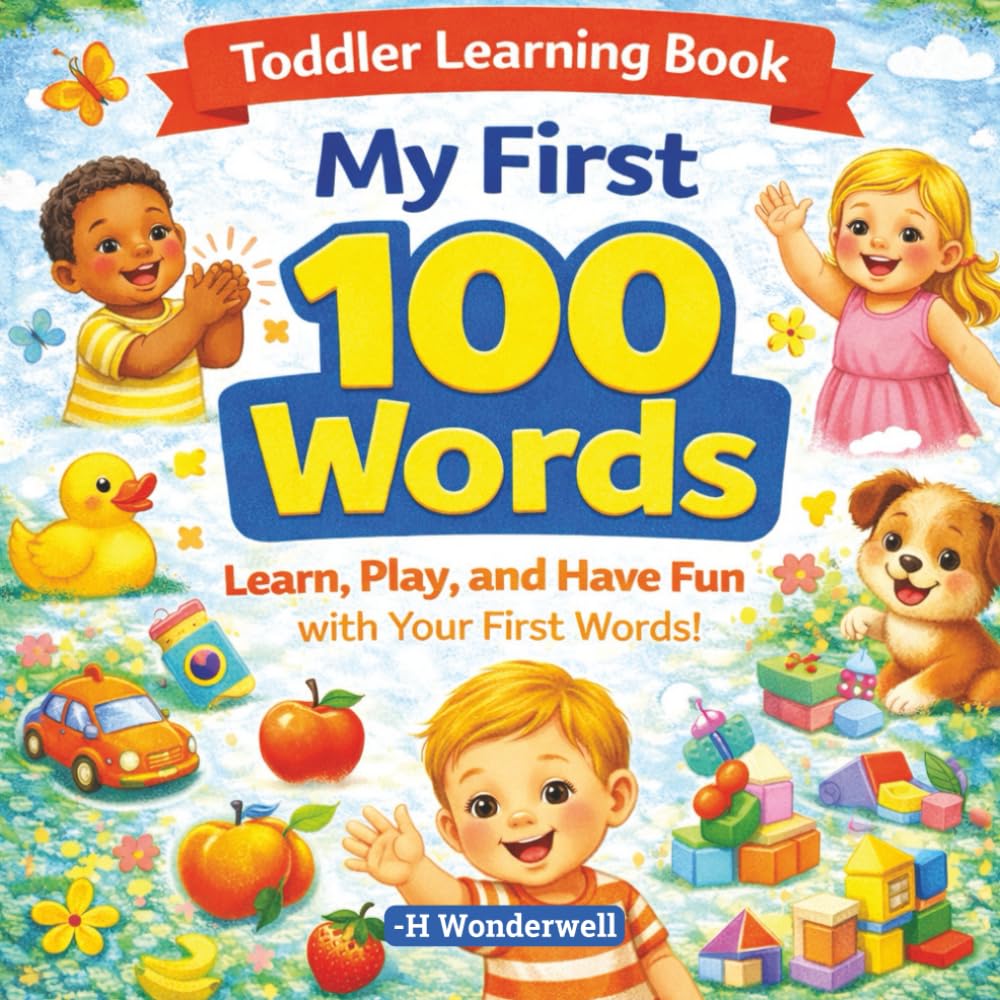 100 First Words for Toddlers: An Early Learning ABC, Numbers & Shapes Vocabulary Book: 100 First Words Preschool Prep: Toddler Learning Book of Colors, Shapes, & Counting
