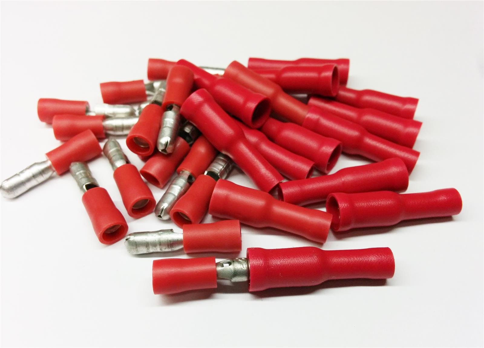 Sixnea Red 10X Bullet Set Crimp Terminal Insulated Connector Electrical Audio Wiring