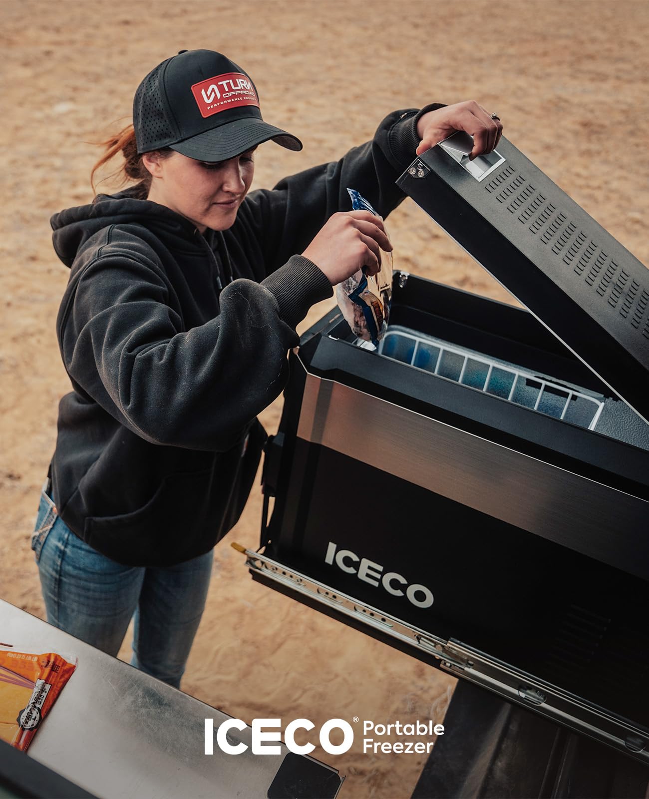 ICECO JP30 Pro 12 Volt Refrigerator, Portable Fridge Freezer Powered by SECOP Compressor, 31 Quart Car Fridge 12/24V DC 110~240 Volt AC, -4℉-68℉, Refrigerator for Car, Camping and Home Use