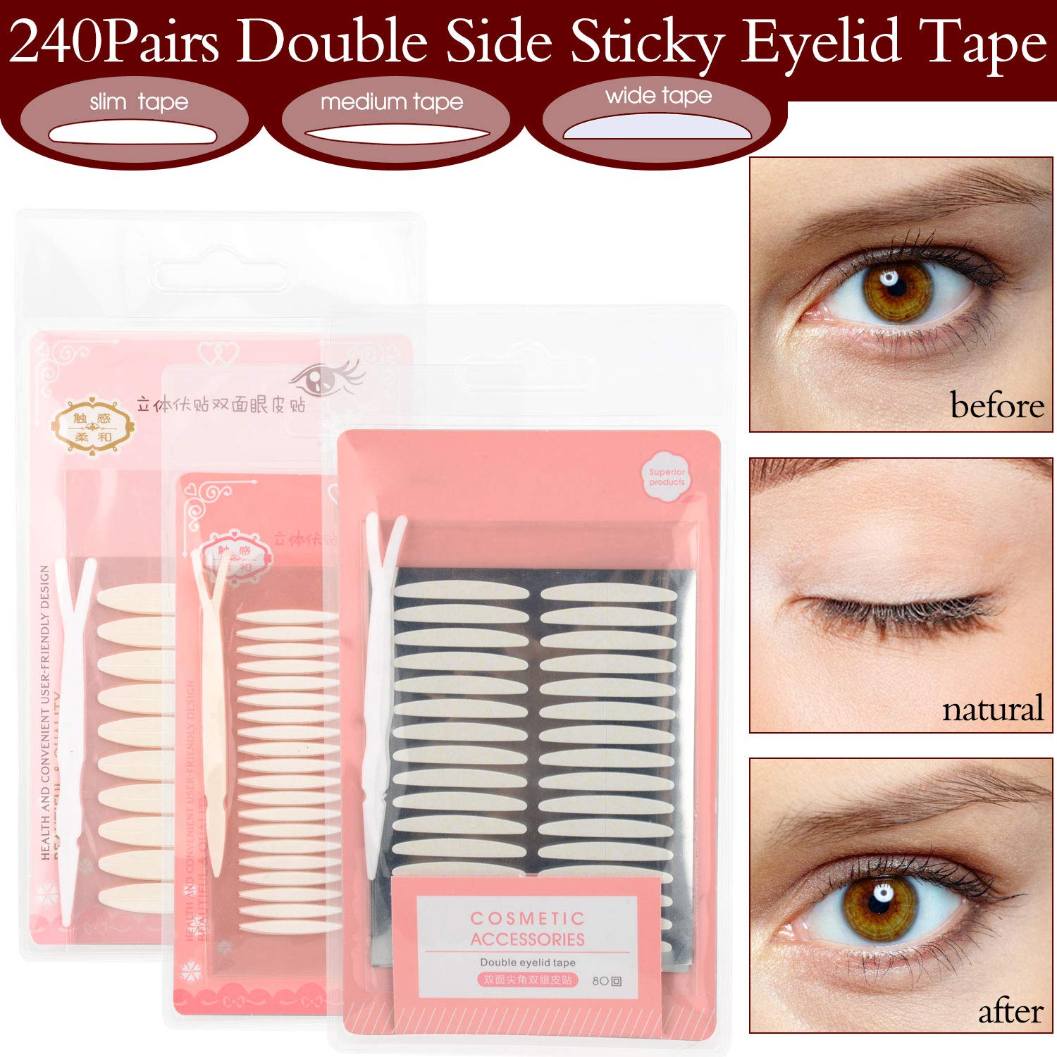 Buy Instant Eyelids Lift Strips Eyelid Tapes Stickers Perfect for
