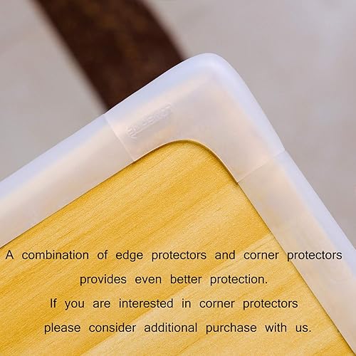 Miniatura 6 de Miracle - Borde protector de silicona para muebles con cinta 3M en ambos lados. Protector de esquinas, seguridad para bebés, Protector de borde