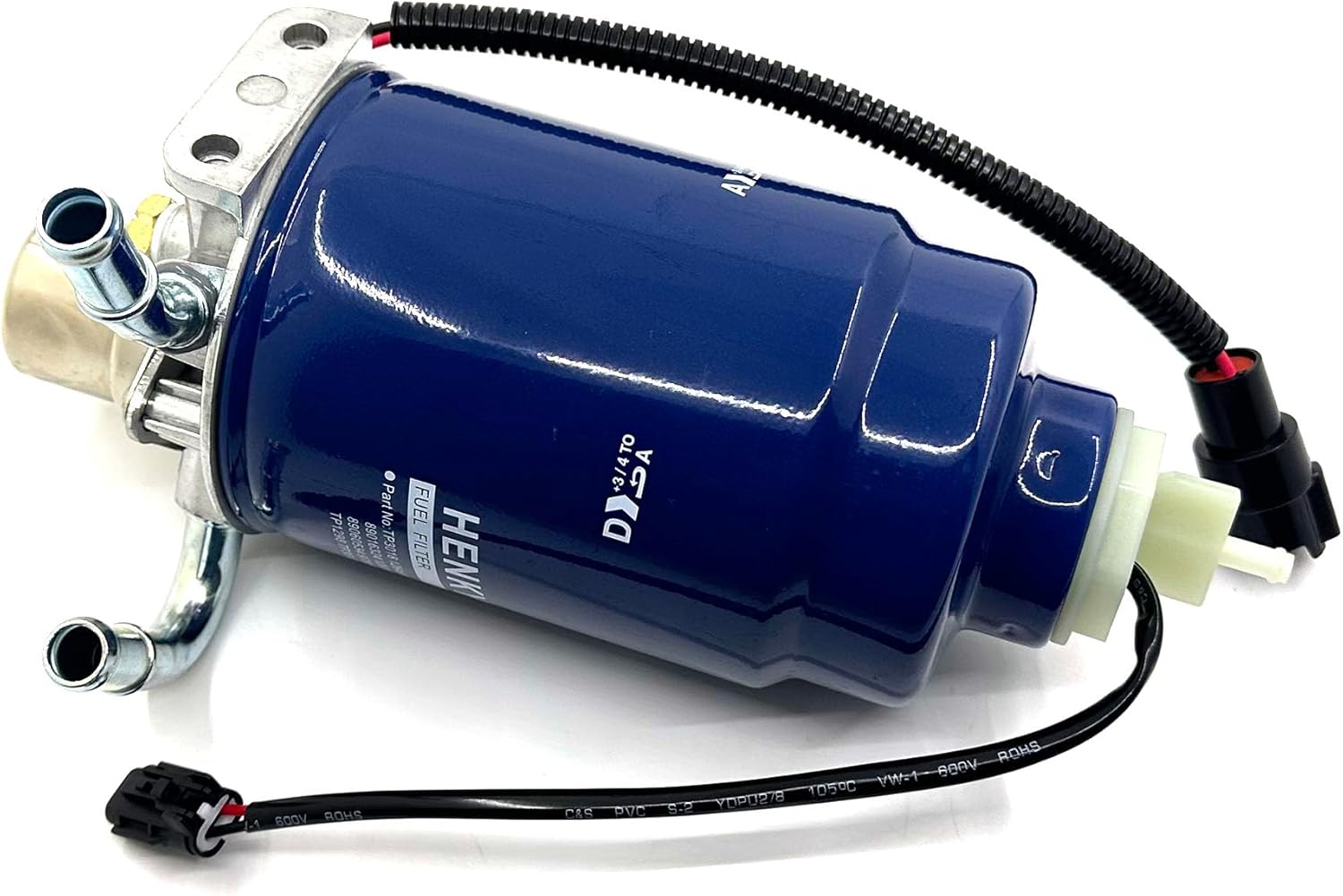 Fuel Filter Assembly/Housing Fit for 2001-2004 Chevy Silverado/GMC Sierra 2500HD 3500HD 6.6L Duramax LB7 Diesel trucks compatible 904-558 97780061 PFF4245R2-04 with filter, water sensor