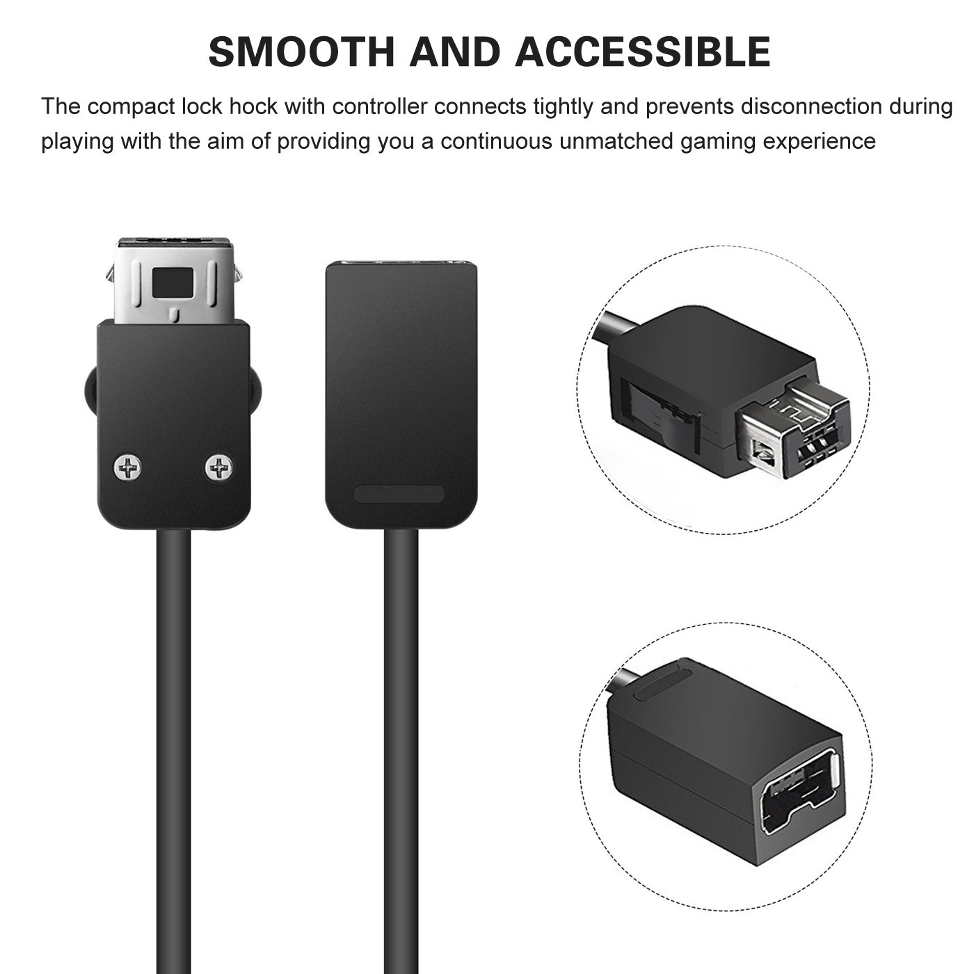 Fashioneey SNES Classic Controller Extension Cable, Classic Extension Cable -3M / 10ft (2-PACK) Compatible for Nintendo SNES Classic Edition Controller-2017 and Mini NES Classic Edition-2016