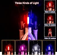 Vista 3 de Luz trasera para bicicleta, luz trasera ultra brillante, paquete de 2 unidades, recargable por USB, lámpara de seguridad LED para ciclismo