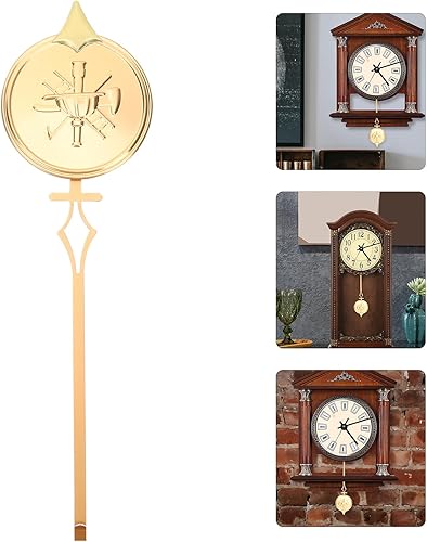 Miniatura 8 de NOLITOY Reloj de pared de repuesto de péndulo de metal mecánico reloj de péndulo Piezas de reparación de péndulo Movimiento oscilante Reloj de pared