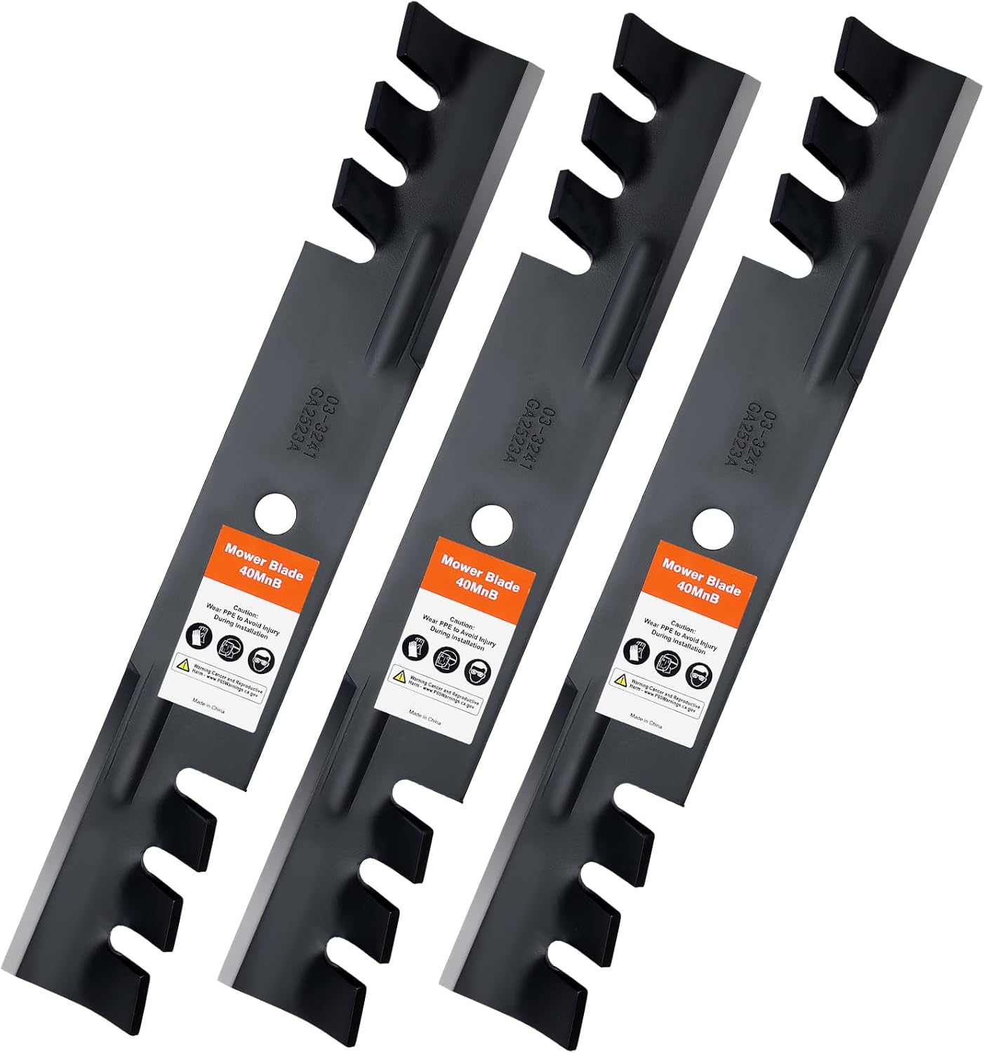 482877 Mulching Blades for Bad Boy Scag Hustler 795757 Fastrak Raptor SD 48 Inch Deck Mower Replace 038-5000-00 038-5350-0050 481706 038 5350 00