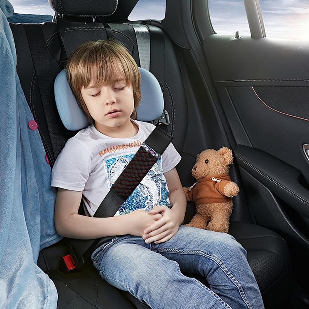 Goodivery ® 2 stuks gordelkussens voor de auto, bekleding