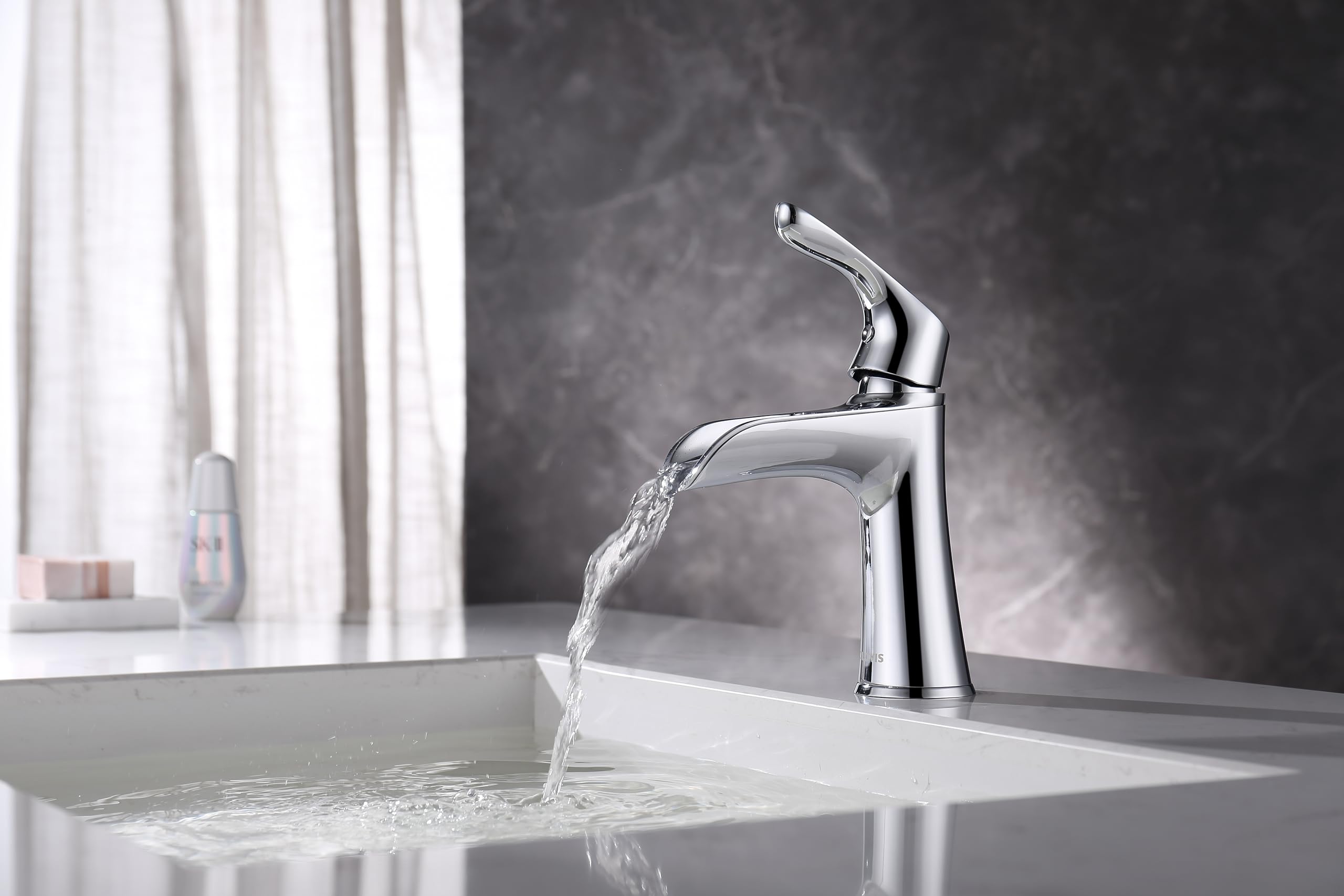 Robinet de salle de bain à un trou unique pour vasque de suite parentale - 7