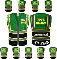 Vista 23 de BeautyWill Chaleco de Seguridad con Logo Personalizado Clase 2 Chaleco Reflectante de Alta Visibilidad Chaleco de Construcción Transpirable